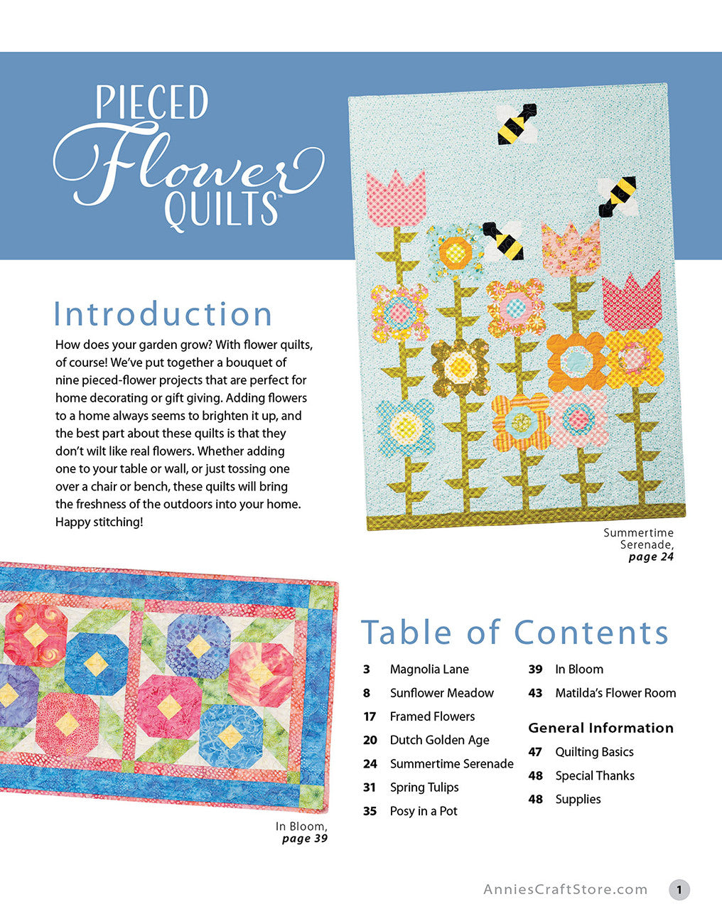 Pieced Flower Quilts