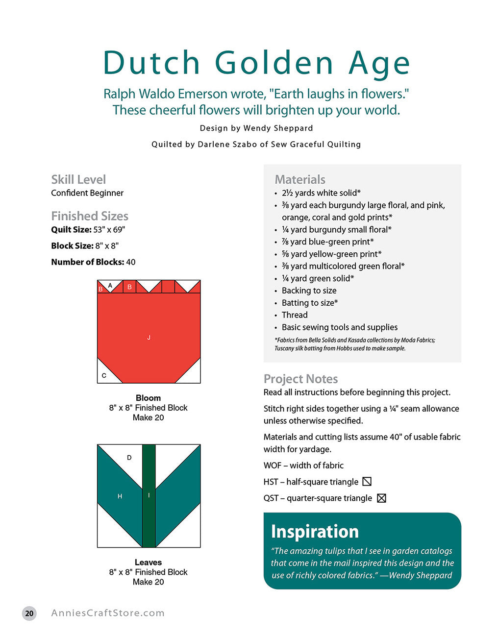 Pieced Flower Quilts