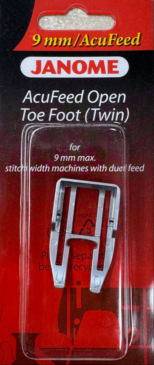 Janome AcuFeed Open Toe Foot 9mm