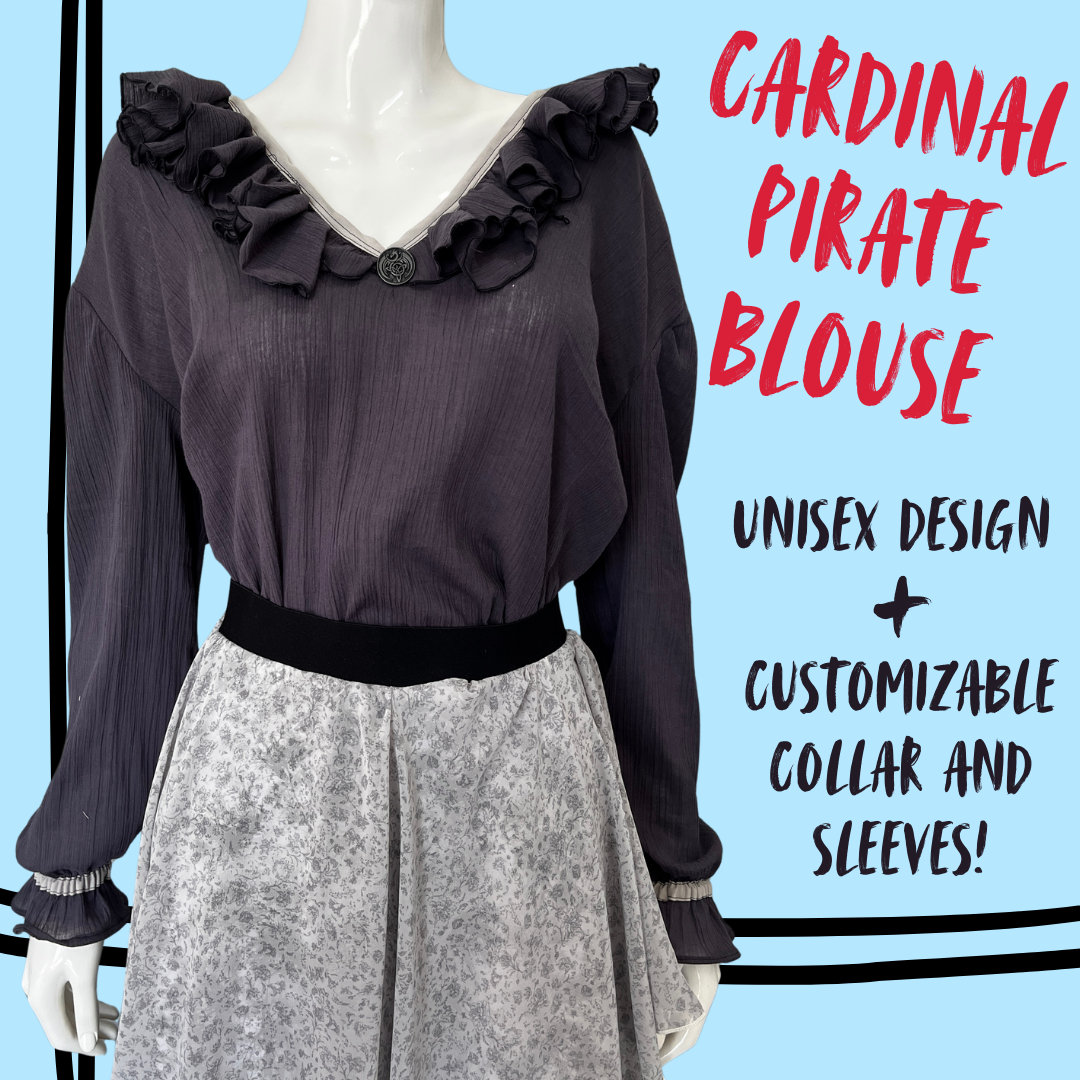 Cardinal Pirate Blouse Costume Class