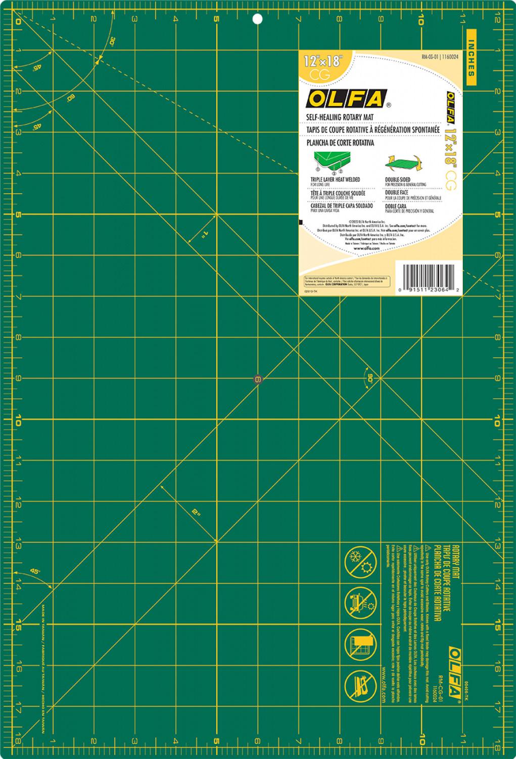 Double Sided, Self Healing Rotary Mat 12"x18"