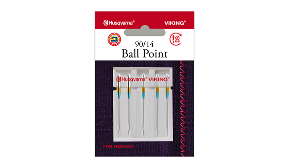 Husqvarna Viking Ball Point Needle Size 90/14 5-Pack