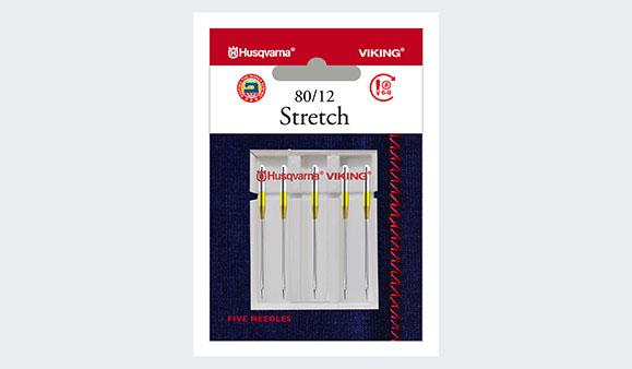 Husqvarna Viking Stretch Needles Sizes 80/12 5-Pack