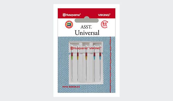Husqvarna Viking Universal Needles Assorted Sized 5-Pack