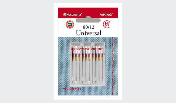 Husqvarna Viking Universal Needles Size 80/12 10-Pack