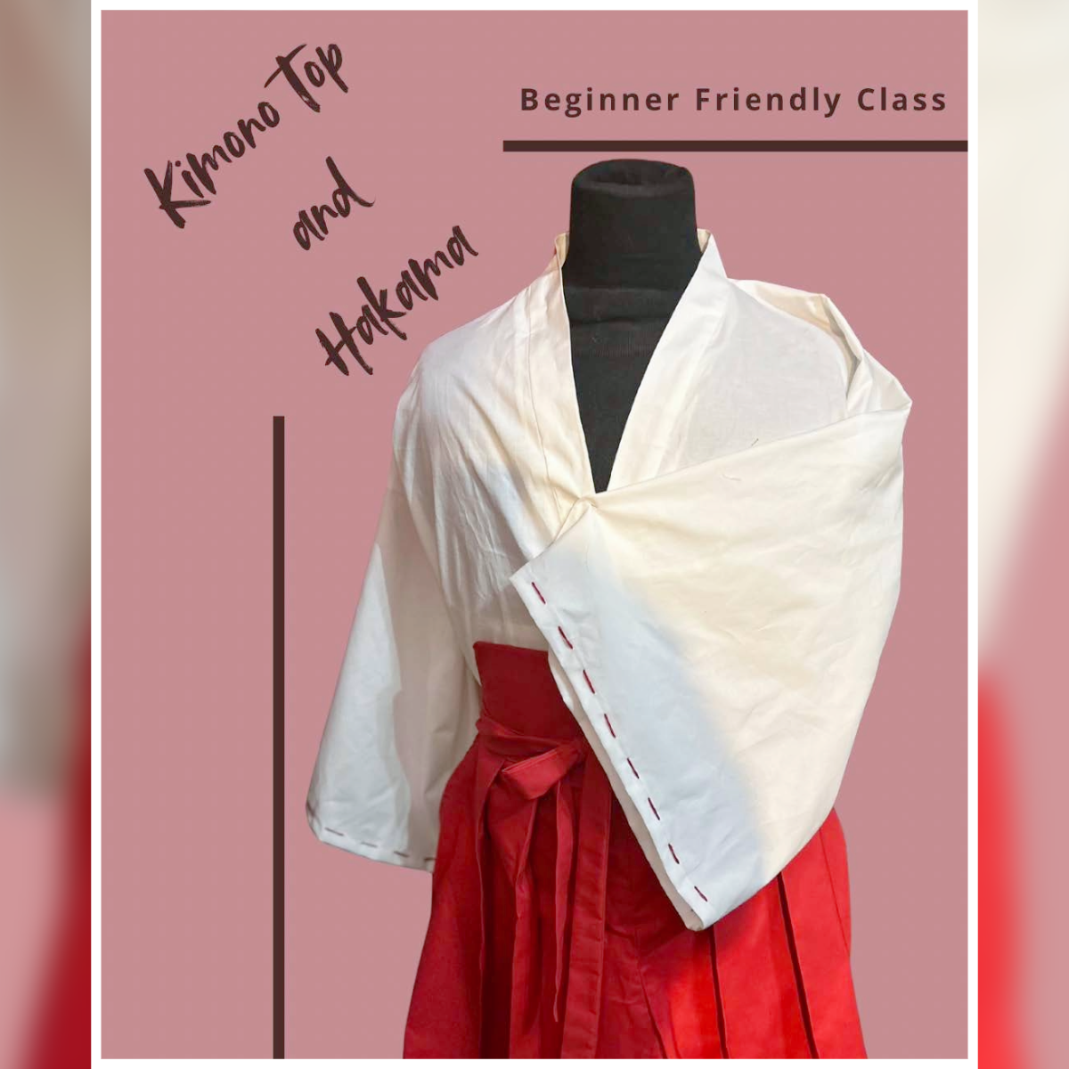 Hakama Pants or Shorts - Beginner Costume Class