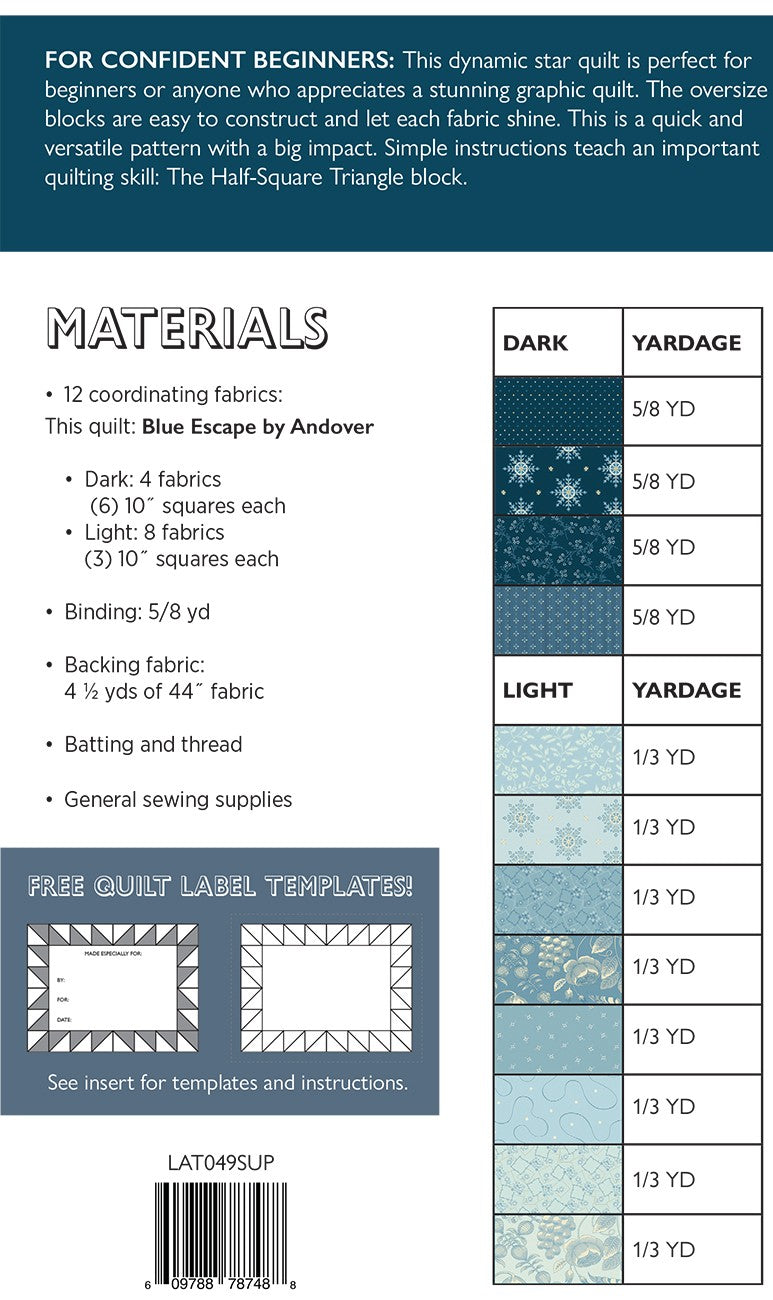 La Todera Sewing & Craft Patterns - Supernova