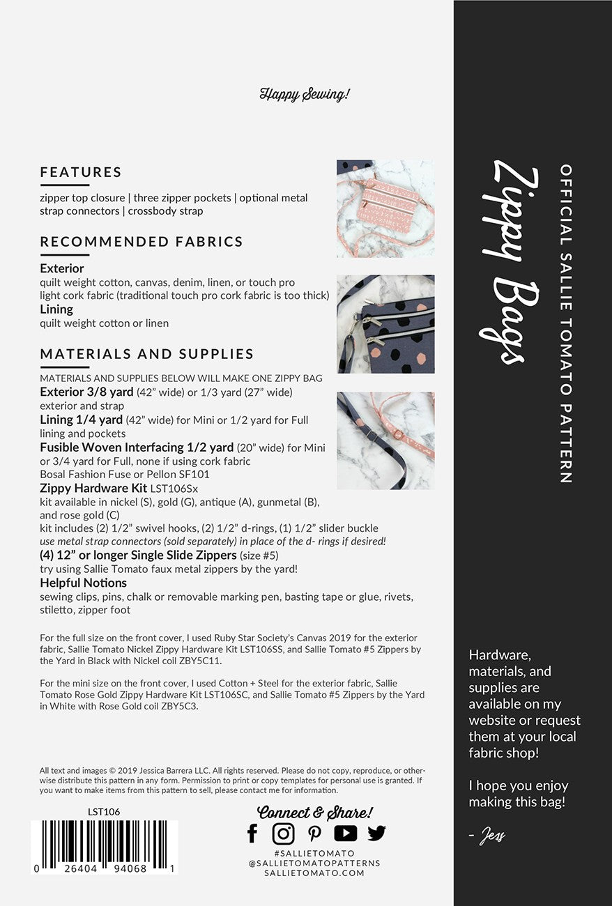 Sallie Tamato - Zippy Bags Crossbody