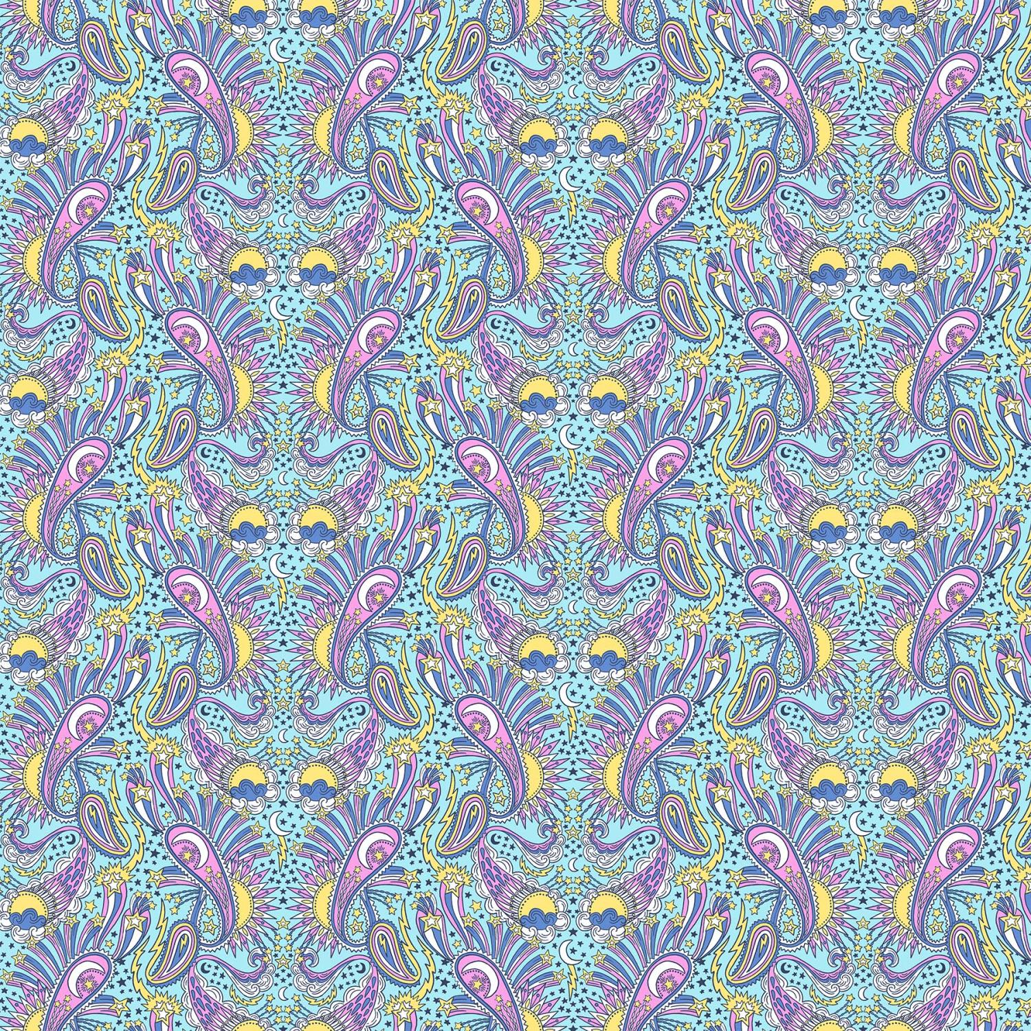 Magic Garden Celeste Paisley Blue 90709-40