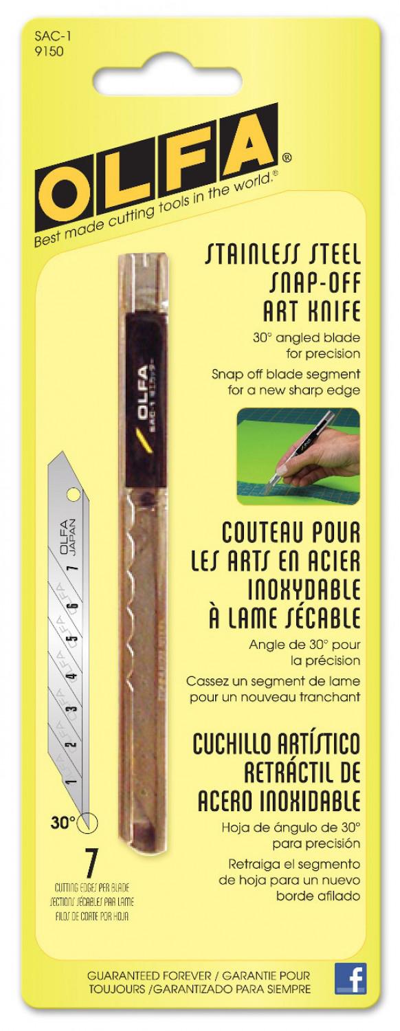 Olfa Stainless Steel Precision Snap-Off Art Knife