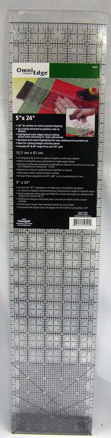Omnigrid OmniEdge Ruler 5in x 24in