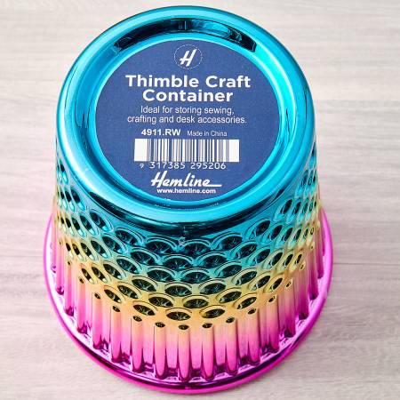 Plastic Rainbow Thimble Craft