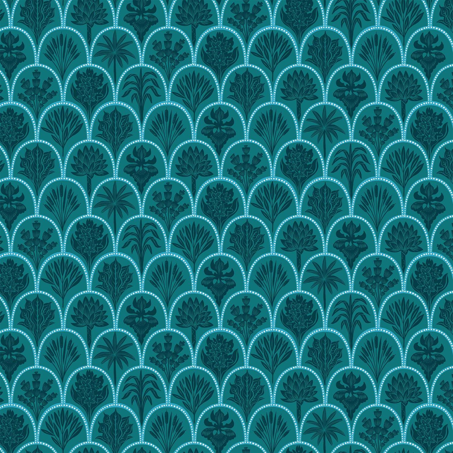Pond Tales Teal Scallops 90603-68