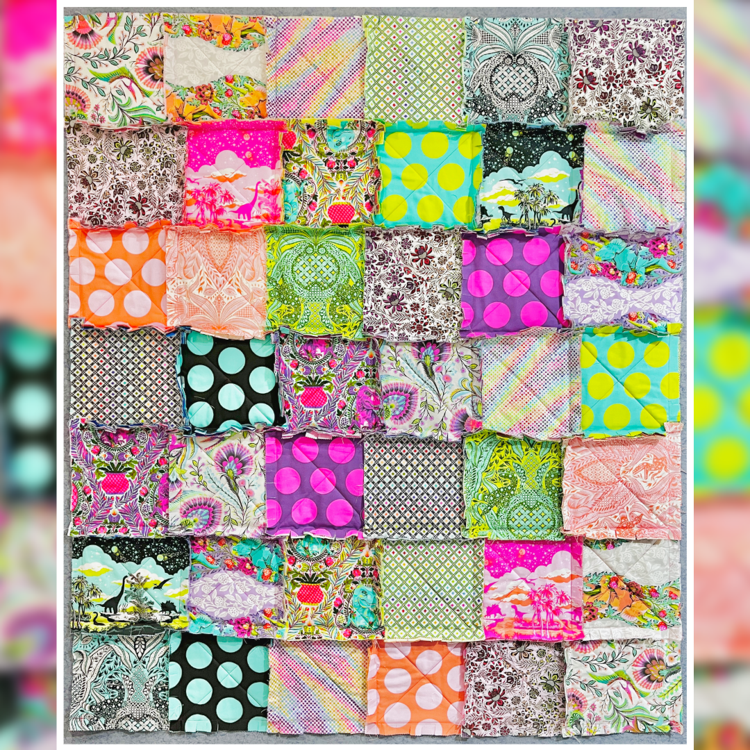 Mon, Apr 20th at SA - Rag Quilt Party Class 10:30-2:30pm