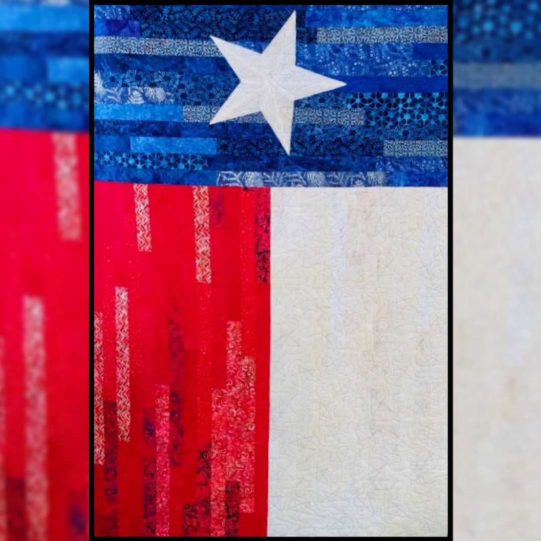 Texas Flag Strip Quilt Class