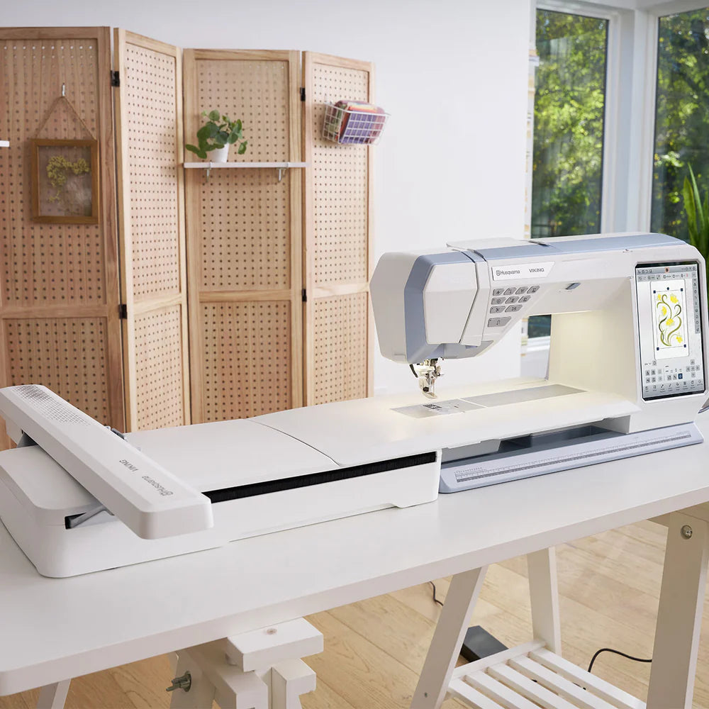 Husqvarna Viking Designer Epic 3 Sewing & Embroidery Machine Nordic Frost - Call For Details!