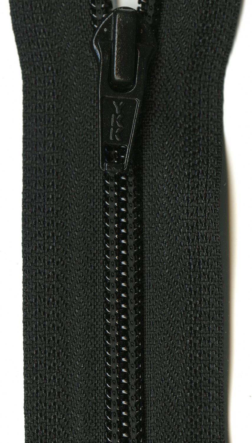 Ziplon 1-Way Separating Zipper 24 inch - Black