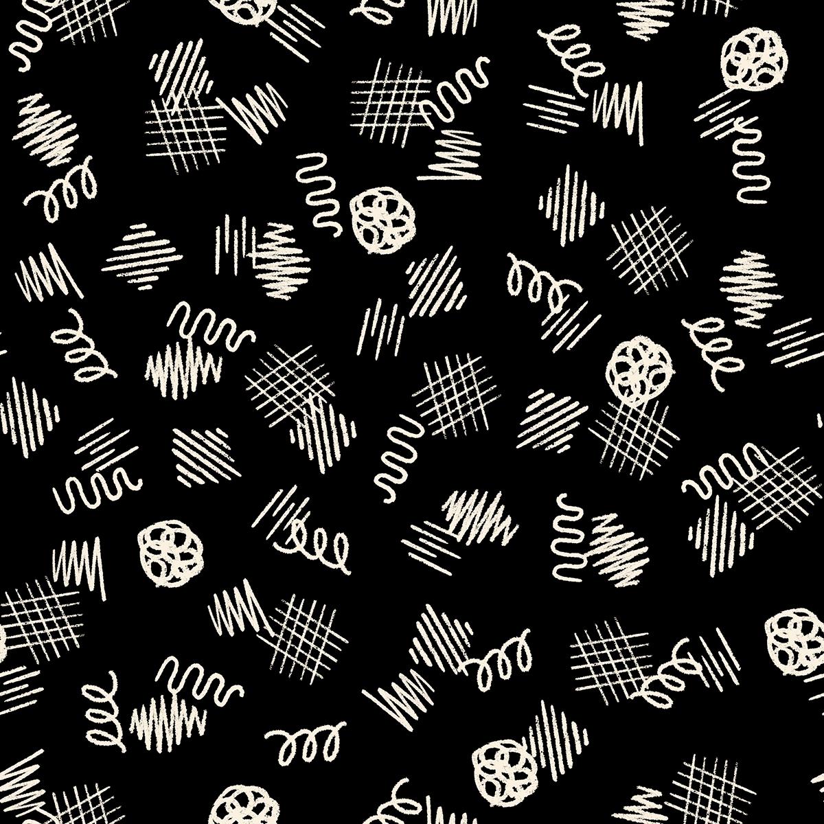 Achroma Scribble Black RS5102 15 Ruby Star Society Geometrics