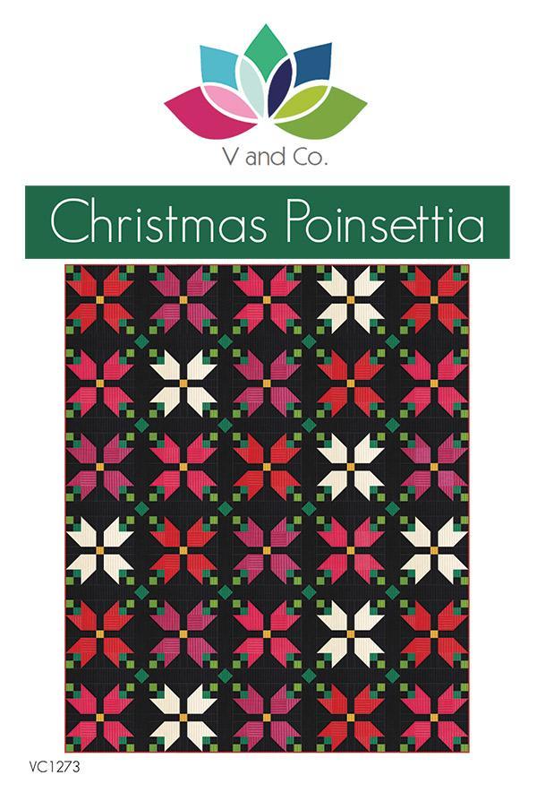 Christmas Poinsettia Quilt Pattern by V& Co.