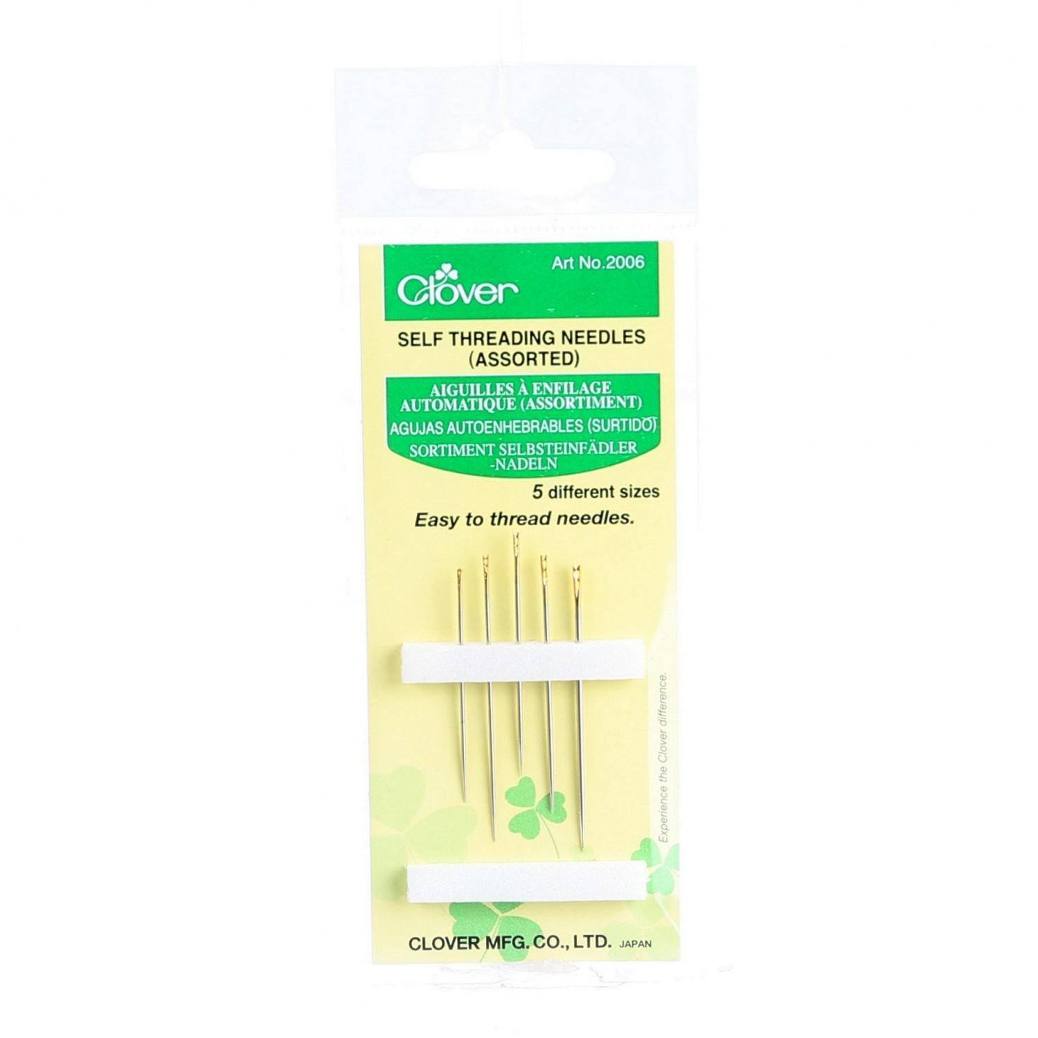 Clover Self / Easy Threading Needles 5ct