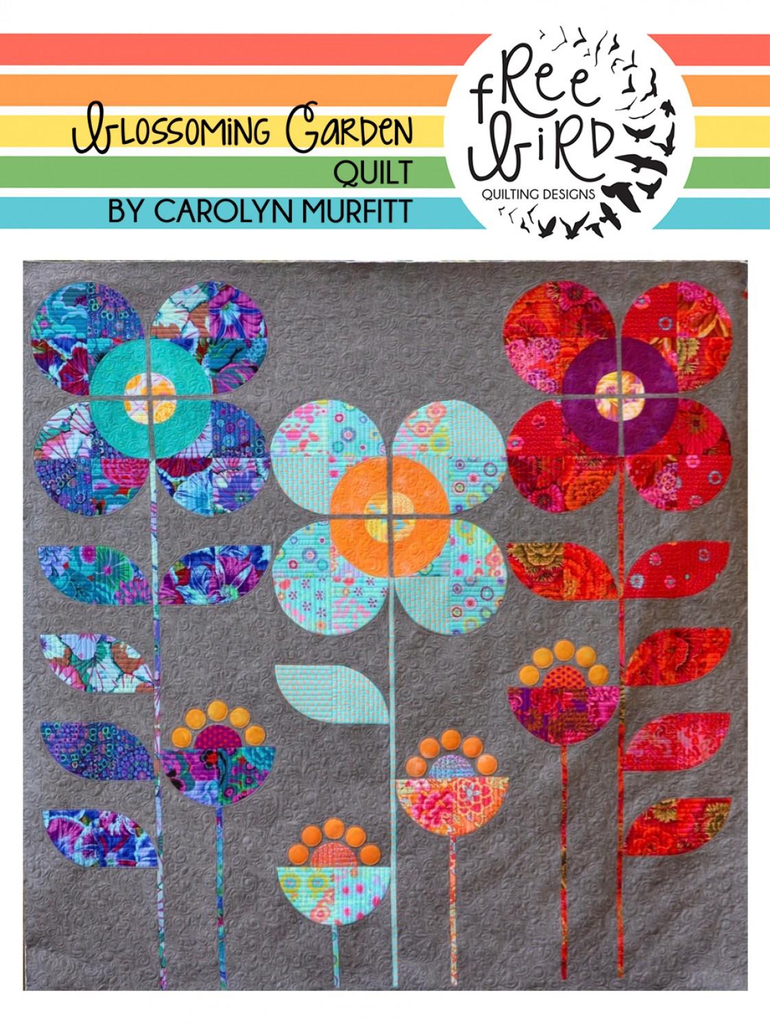 Free Bird Quilt Designs - Blossoming Garden Quilt Pattern