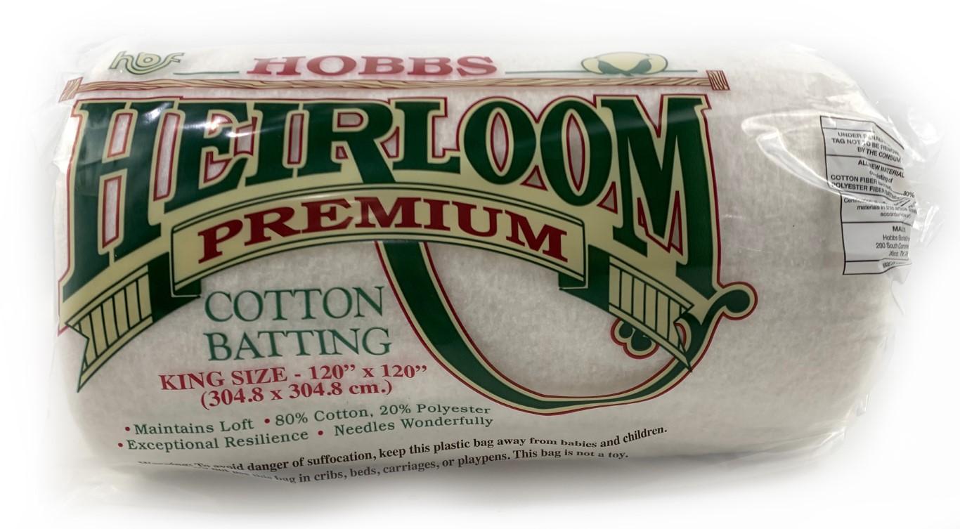 HOBBS Heirloom Premium 80/20 Cotton/Poly Blend King 120x120