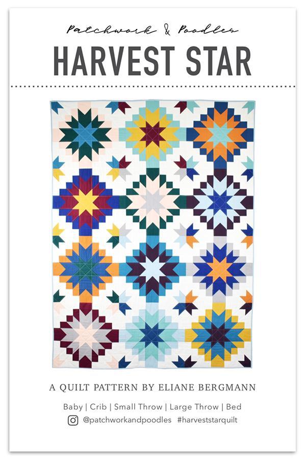 Harvest Star Quilt Pattern by Patchwork & Poodles