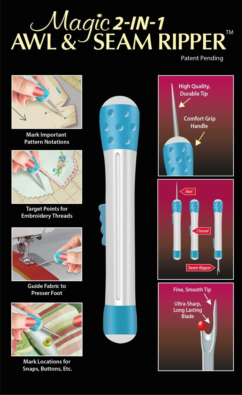 Magic 2-IN-1 Awl & Seam Ripper