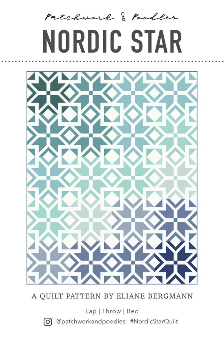 Nordic Star Quilt Pattern by Patchwork & Poodles