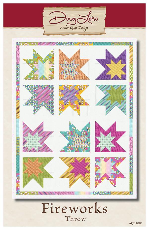 fireworks Quilt Pattern by Antler Quilt Design Grome's Sewing Machine Company
