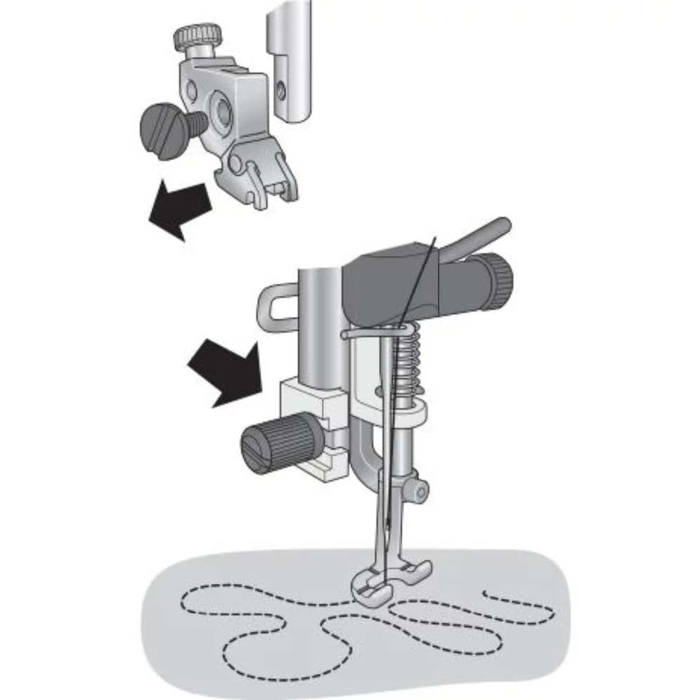 PFAFF Open Toe Free-Motion Spring Foot