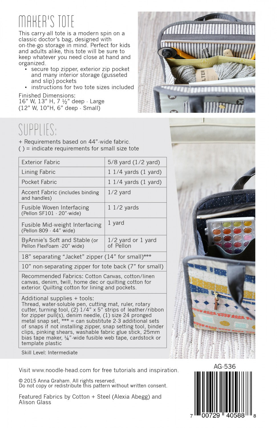 Noodlehead - Maker's Tote