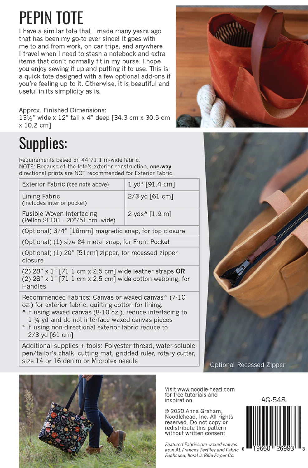 PEPIN TOTE