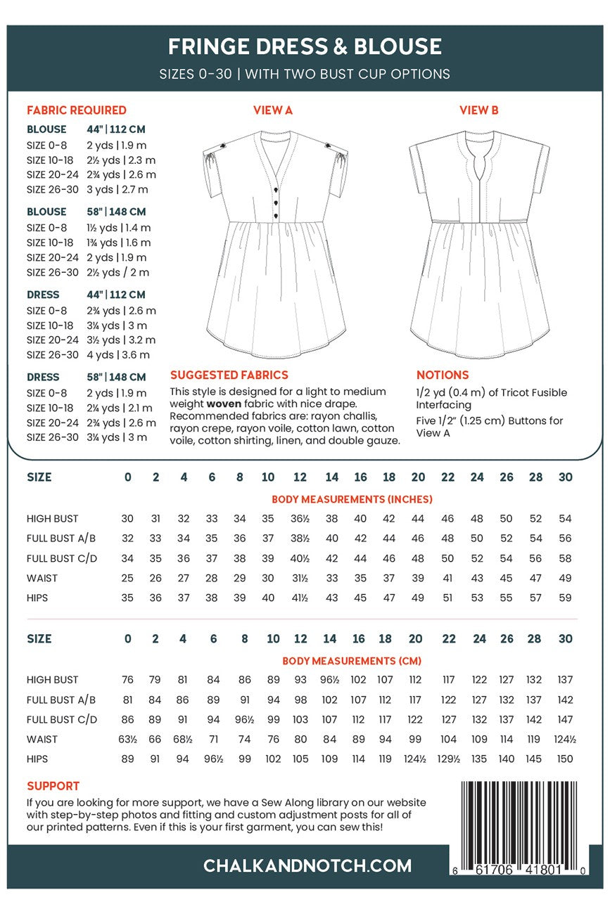 Chalk & Notch - Fringe Printed Pattern