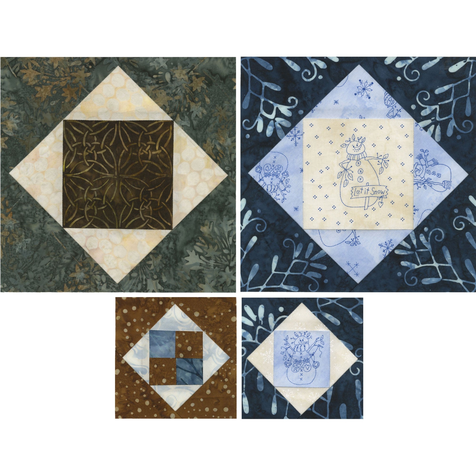 Square on Square Trim Tool Quilt Ruler for 4in or 8in Finished