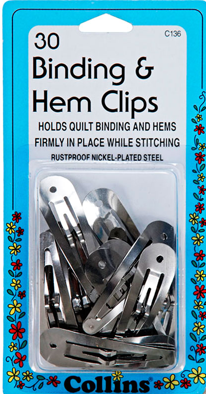 Collins Binding & Hem Clips 136C