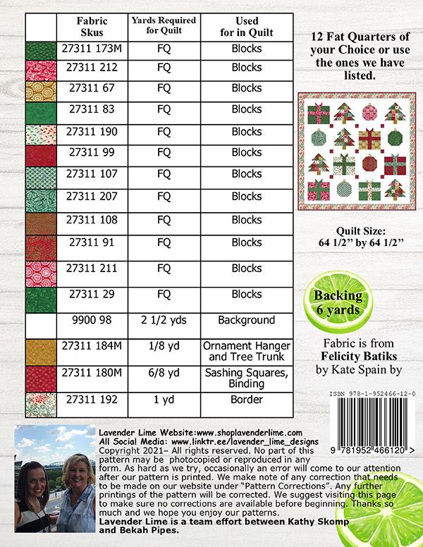 Christmas Time Quilt Pattern by Designs by Lavender Lime