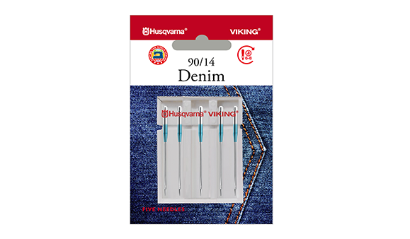 Husqvarna Viking Denim Needles 90/14 5-Pack