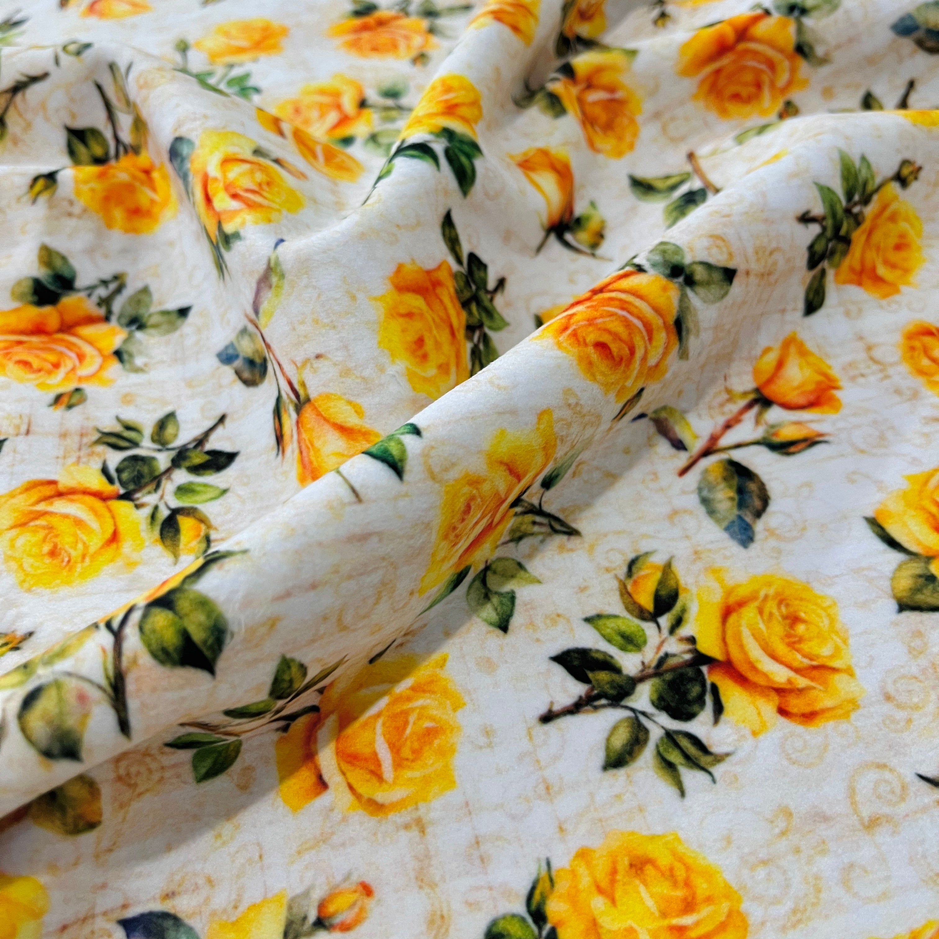 All Texas 2025 Minky Roses Yellow Minky 30891 EMINK