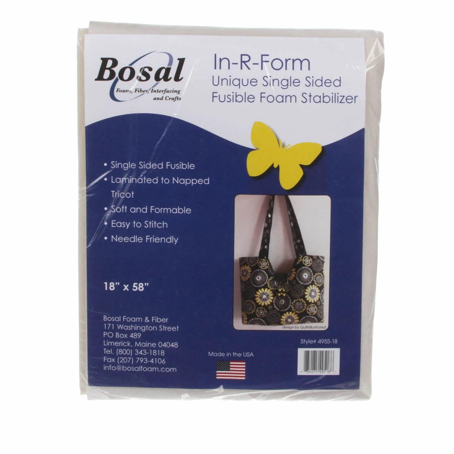 In-R-Form Single Sided Fusible Foam Stabilizer Off White 58"x18"