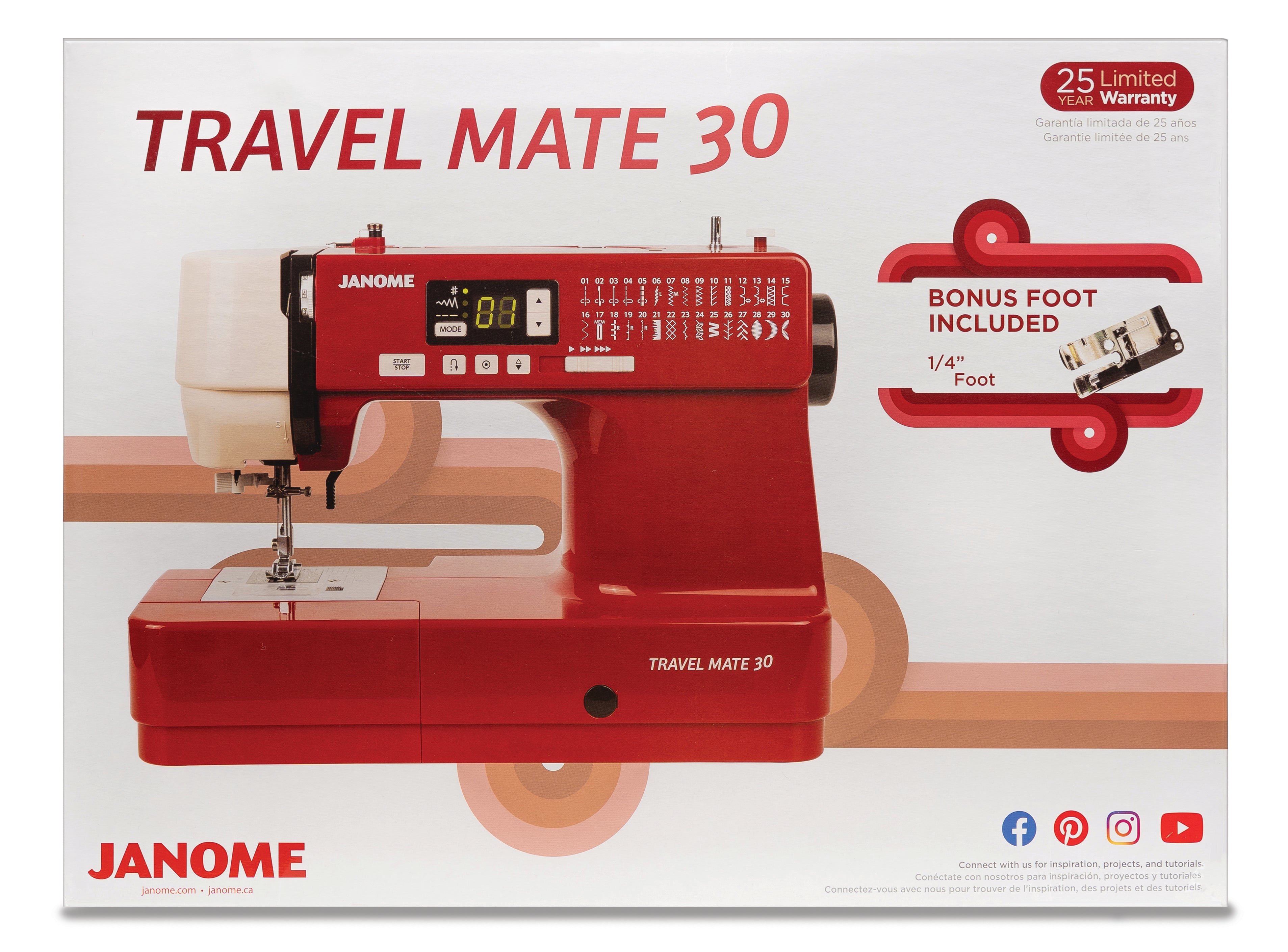 Janome Travel Mate 30 - Available for in-store purchase only.