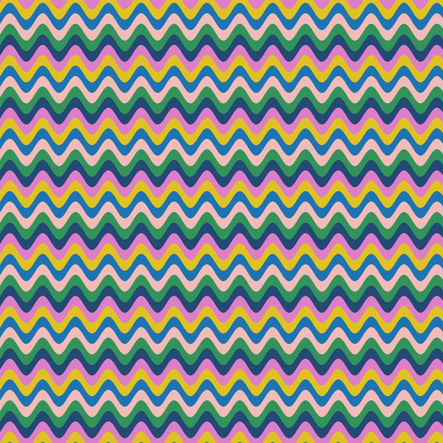 Magic Garden Groovy Stripe Blue Multi 90708-45