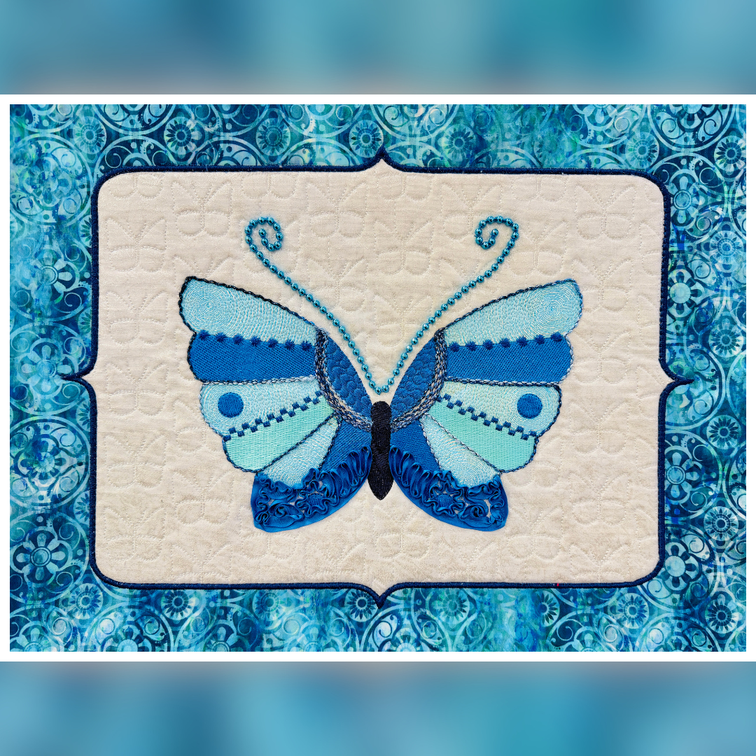 Thu, May 14th at UC - Pfaff Technique Club: Embellished Butterfly 10:30-2pm