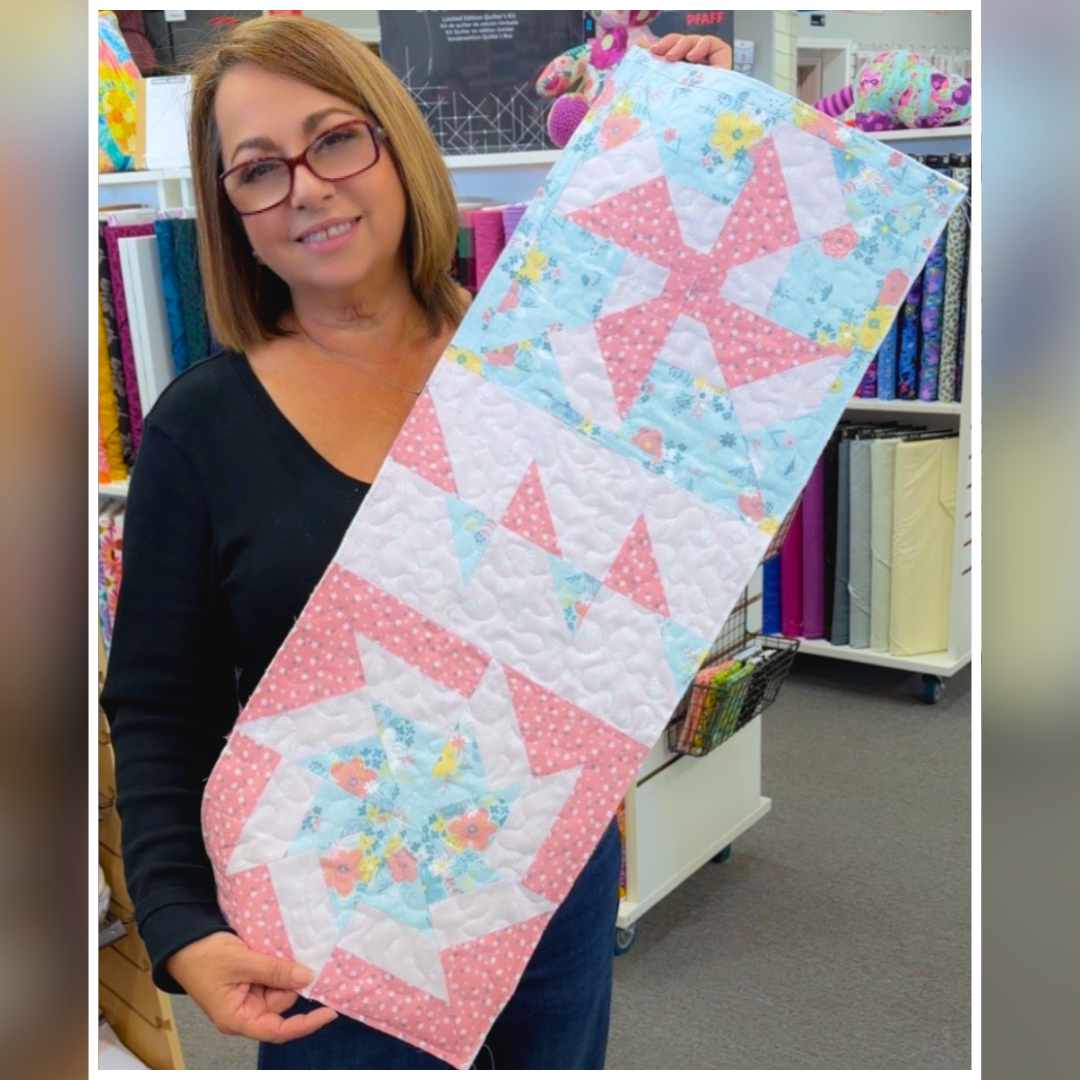 Mon, Jul 13th at SA - Beginner Quilting Waste Not Windmills Class 10:30-2:30pm