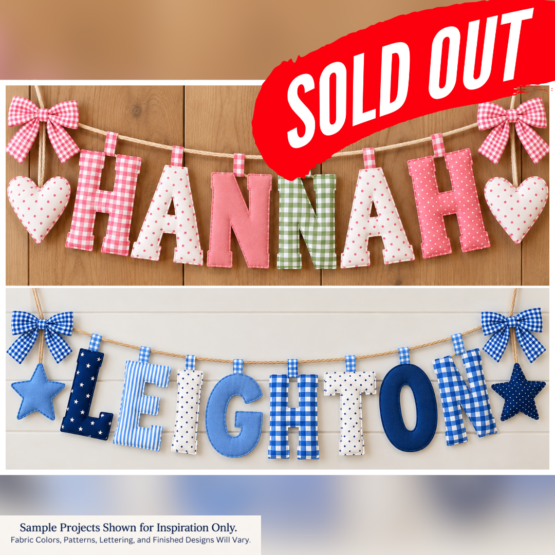 11/28/2026 at UC - Fabric Letter Banner All-Inclusive Workshop 10:30-1:30pm