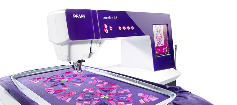 Pfaff creative™ 4.5 - Available for purchase in-store only.