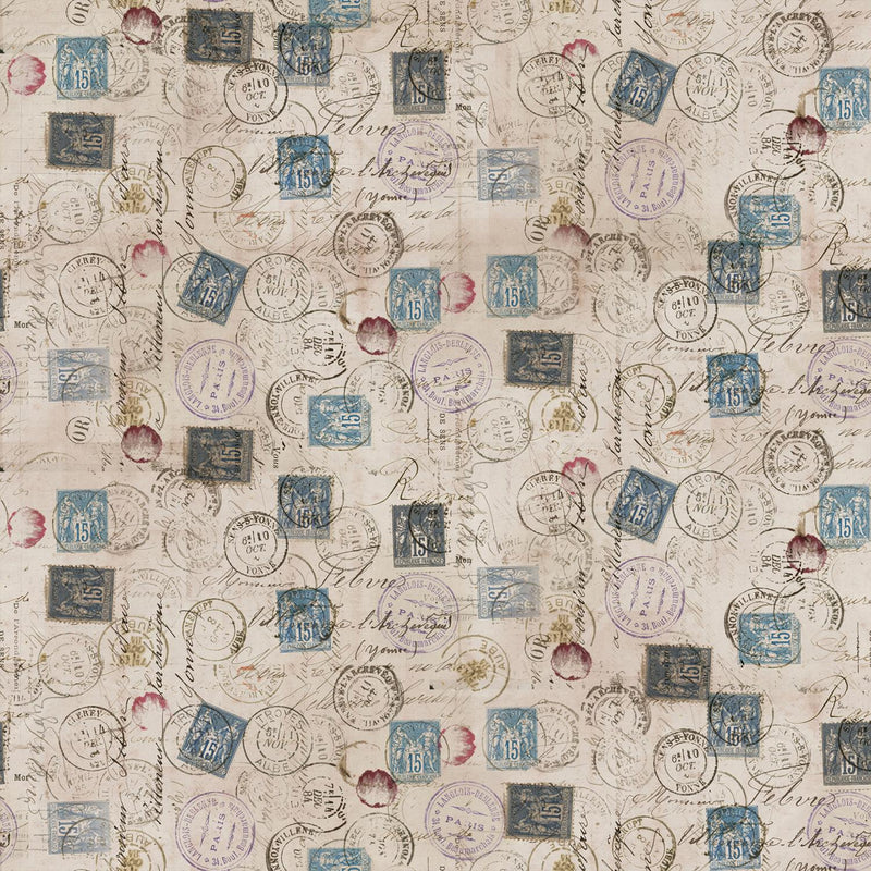 Eclectic Elements Embark Correspondence Canvas Taupe