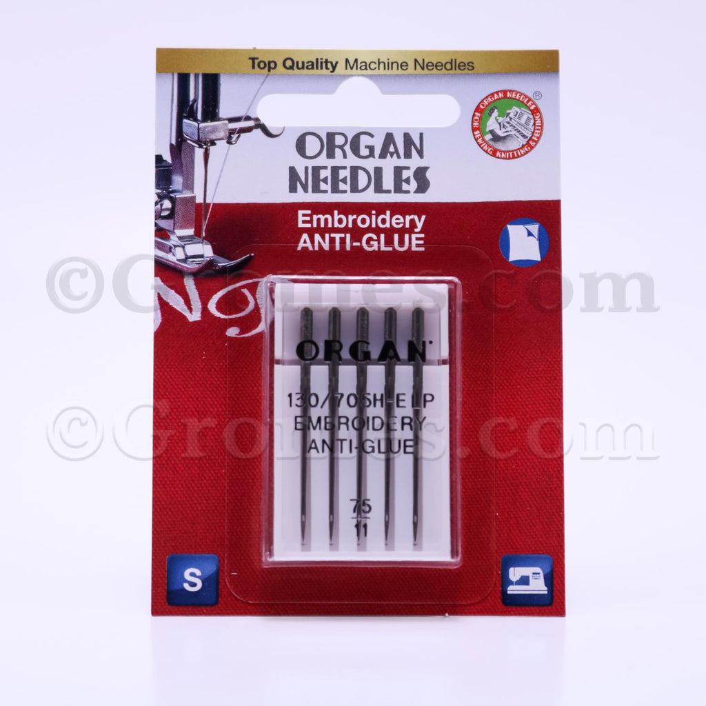 Aghi Da Ricamo Organ Anti-Glue | 75/11 | Per Macchine Da Cucire | Rivestimento Speciale - Foto 4
