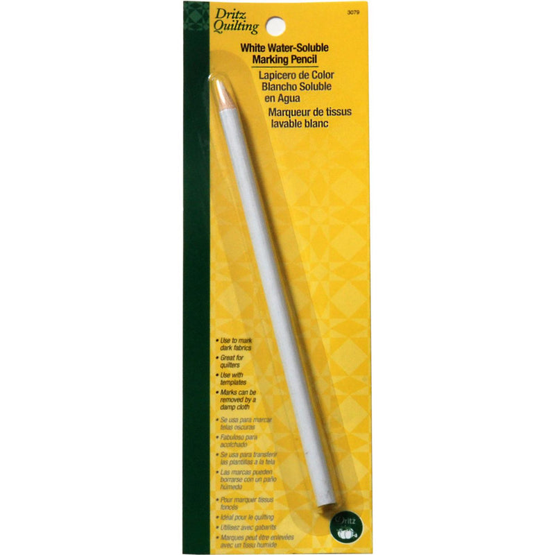 Dritz Quilting Water Soluble Marking Pencil White