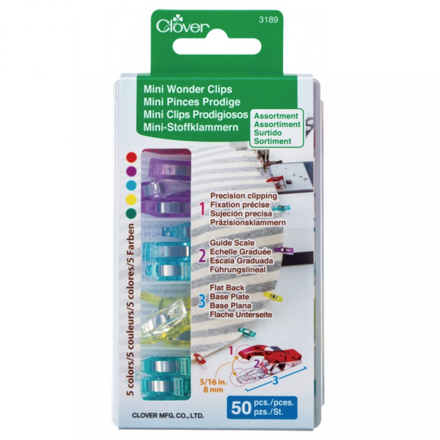 MINI WONDER CLIPS ASSORT 50PCS